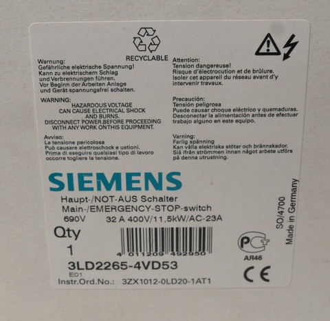 Siemens 3LD2265-4VD53