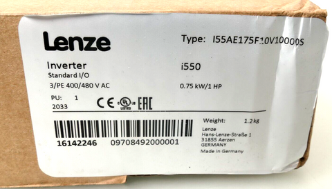 Lenze I55AE175F10V10000S