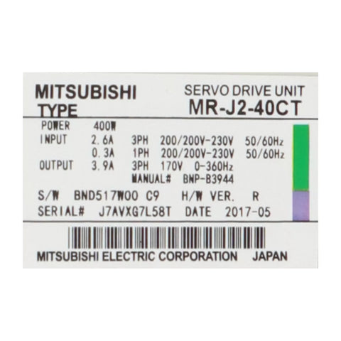 MITSUBISHI MR-J2-40CT