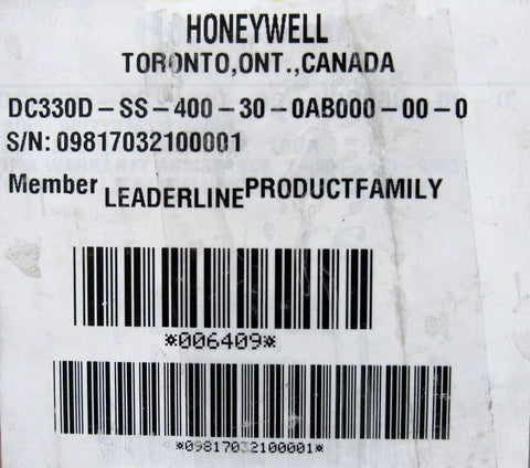 HONEYWELL DC330D-SS-400-30-0AB000-00-0