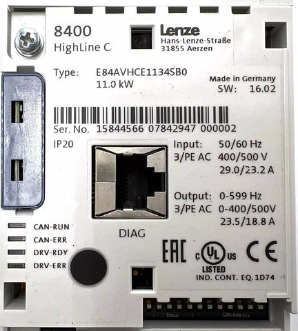 Lenze E84AVHCE1134SB0