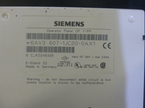 SIEMENS 6AV3607-1JC00-0AX1