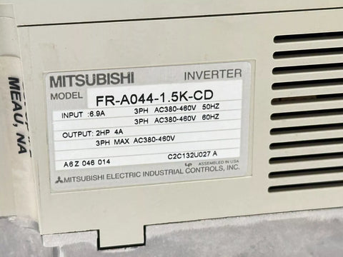 MITSUBISHI FR-A044-1.5K-CD + FR-PU03E