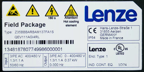 Lenze Z35BBBARBAM137FA1S