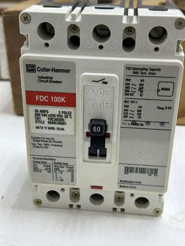 EATON CORPORATION CUTLER HAMMER FDC3050VL