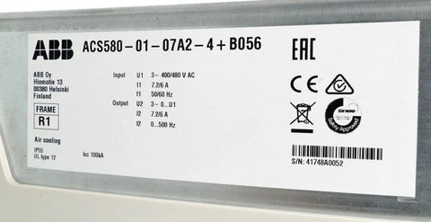 ABB ACS580-01-07A2-4+B056