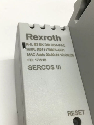 REXROTH R-IL-S3-BK-DI8-DO4-PAC