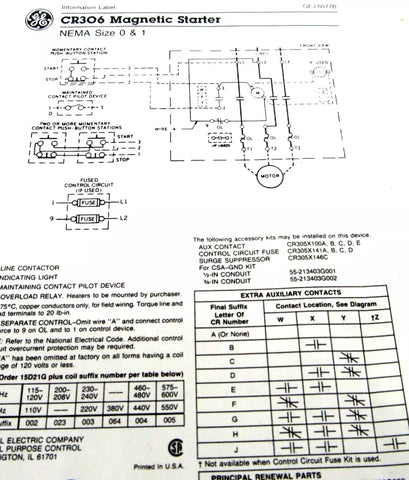 GENERAL ELECTRIC CR306C2