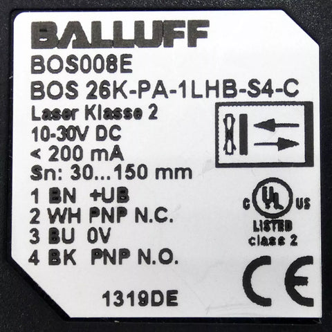 BALLUFF BOS 26K-PA-1LHB-S4-C