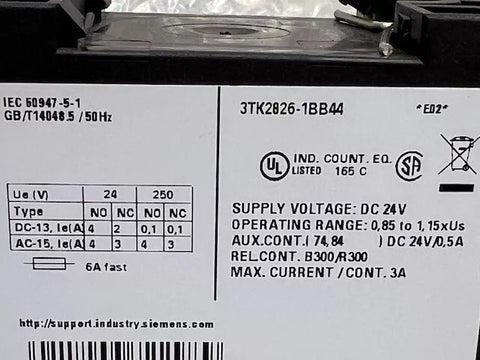 SIEMENS 3TK2826-1BB44