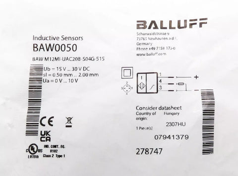 BALLUFF BAW M12MI-UC20B-S04G-515