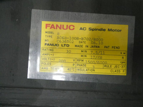 FANUC A06b-1008-b702/8000