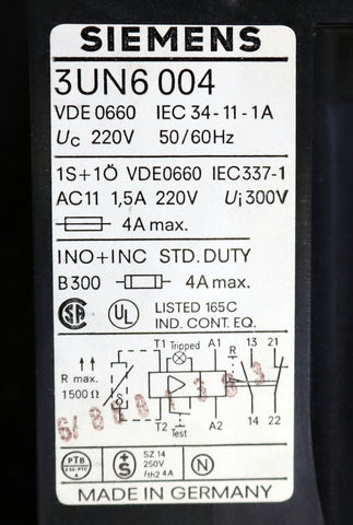 SIEMENS  3UN6-004