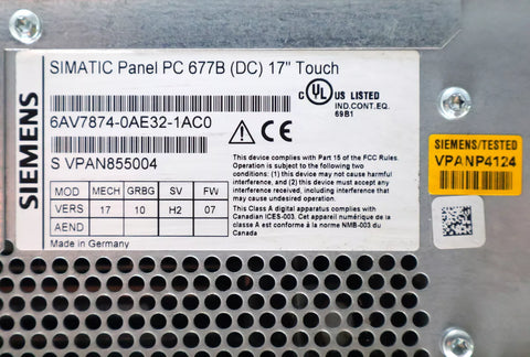 SIEMENS 6AV7874-0AE32-1AC0