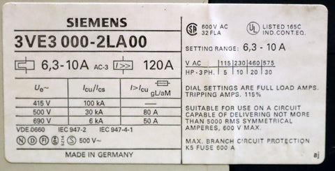 SIEMENS  3VE3000-2LA00