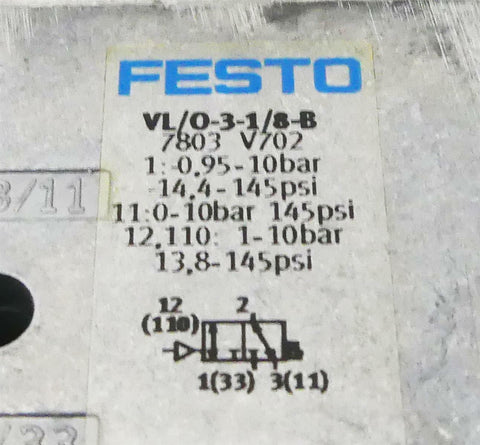 FESTO VL/O-3-1/8-B