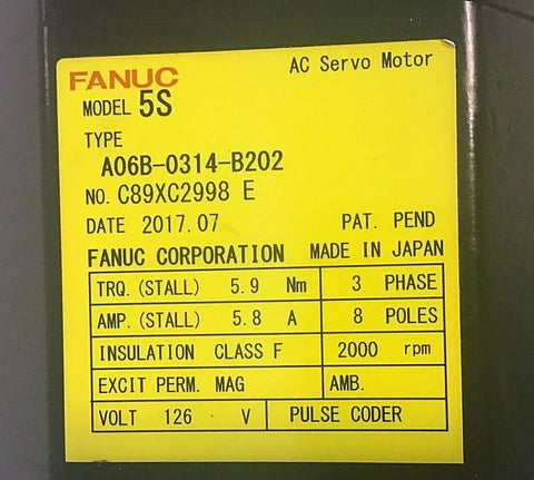 Fanuc A06-0314-B202