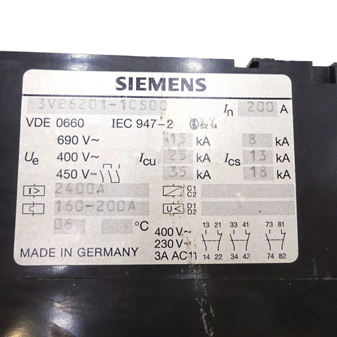 Siemens 3VE6201-1CS00