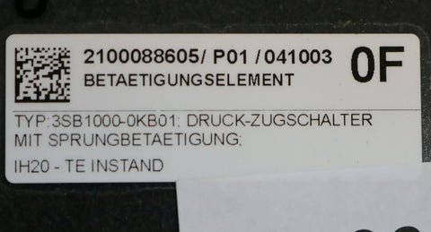 SIEMENS 3SB1000-0KB01