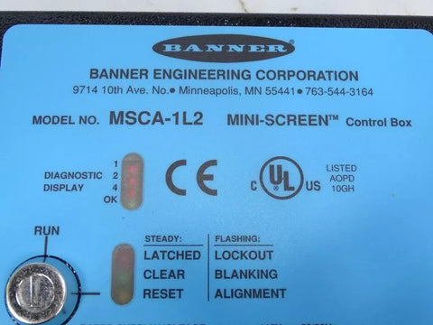 BANNER ENGINEERING MSCA-1L2