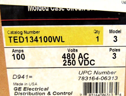 GENERAL ELECTRIC TED134100WL