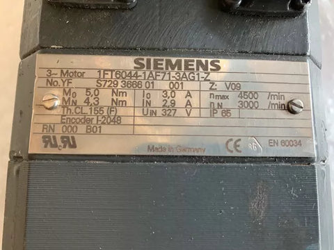 SIEMENS 1FT6044-1AF71-3AG1-Z