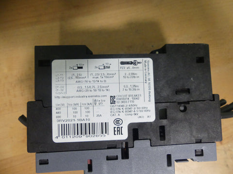 SIEMENS 3RV2021-1BA10