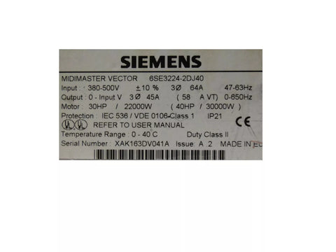 Siemens 6SE3-224-2DJ40