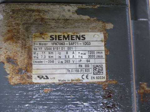 SIEMENS 1FK7063-5AF71-1DG3