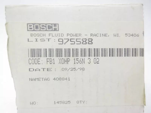 BOSCH FB1 X0HP 156N 3 02