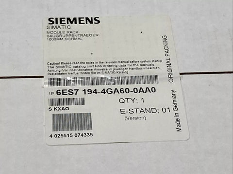 SIEMENS 6ES7194-4GA60-0AA0