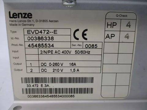 LENZE EVD472-E