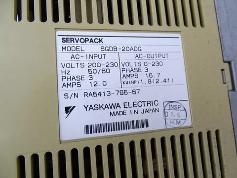 YASKAWA SGDB-20ADG