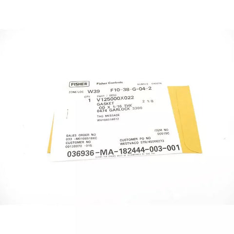 FISHER V125000X022