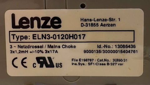 Lenze ELN3-0120H017