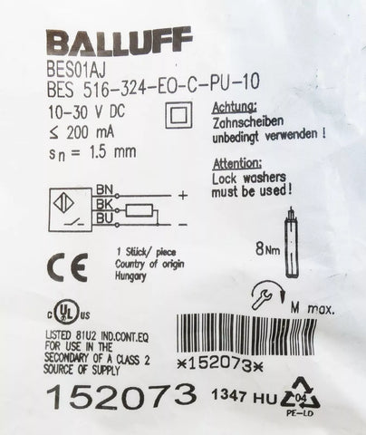 BALLUFF BES 516-324-EO-C-PU-10