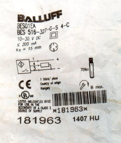 BALLUFF BES 516-327-G-S4-C