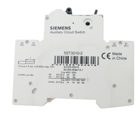 Siemens 5SY4310-7 attached with 5ST3010-2