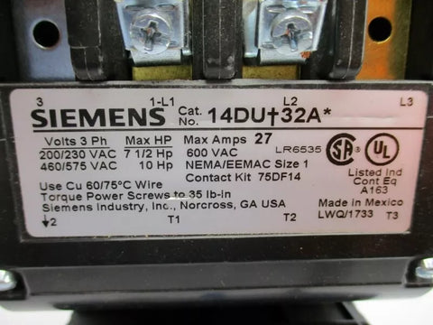 SIEMENS 14DUD32AH