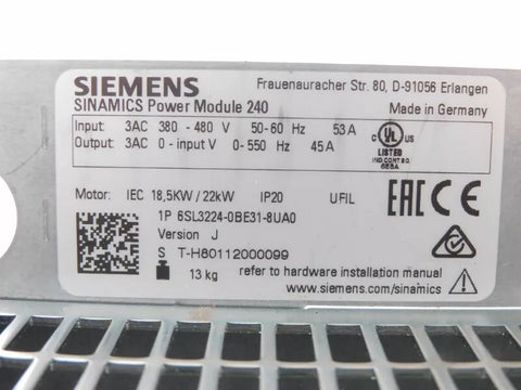 SIEMENS 6SL3224-0BE31-8UA0