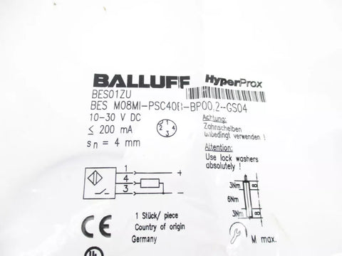 BALLUFF BESM08MI-PSC40B-BP00,2-GS04