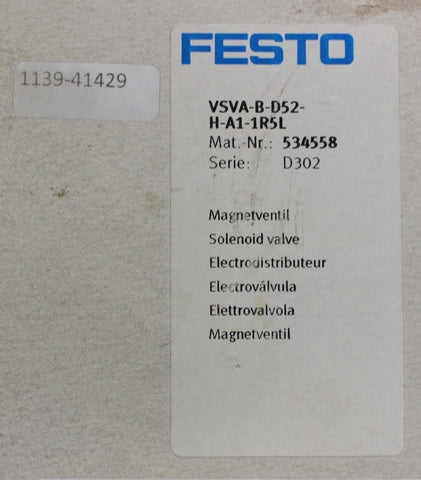 FESTO VSVA-B-D52-H-A1-1R5L