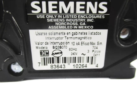 SIEMENS BQ3B070