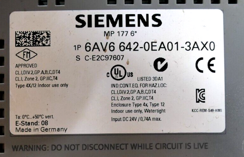 Siemens 6AV6642-0EA01-3AX0