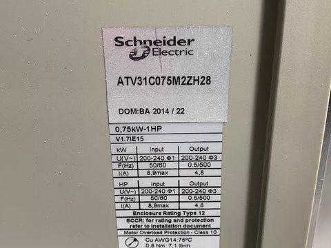 SCHNEIDER ELECTRIC ATV-31C075M2ZH28