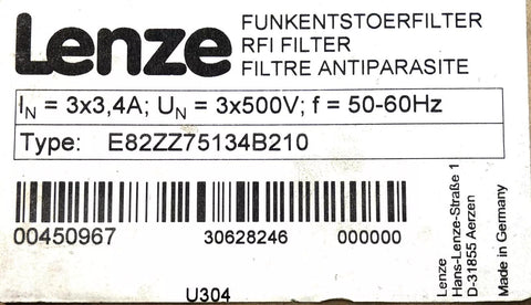 Lenze E82ZZ75134B210