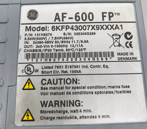 GENERAL ELECTRIC 6KFP43007X9XXXA1