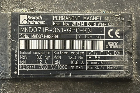 REXROTH MKD071B-061-GP0-KN