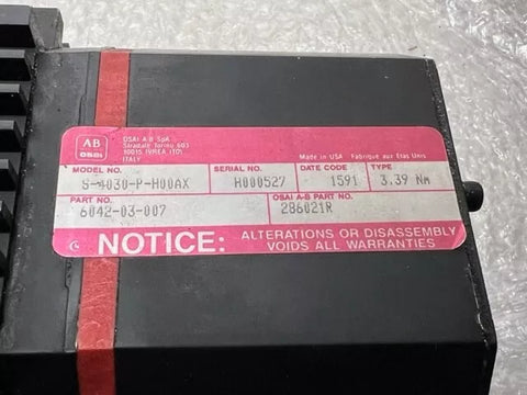 ALLEN BRADLEY S-4030-P-H00AX