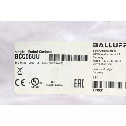 BALLUFF BCC M41C-0000-2A-049-PX0C25-020